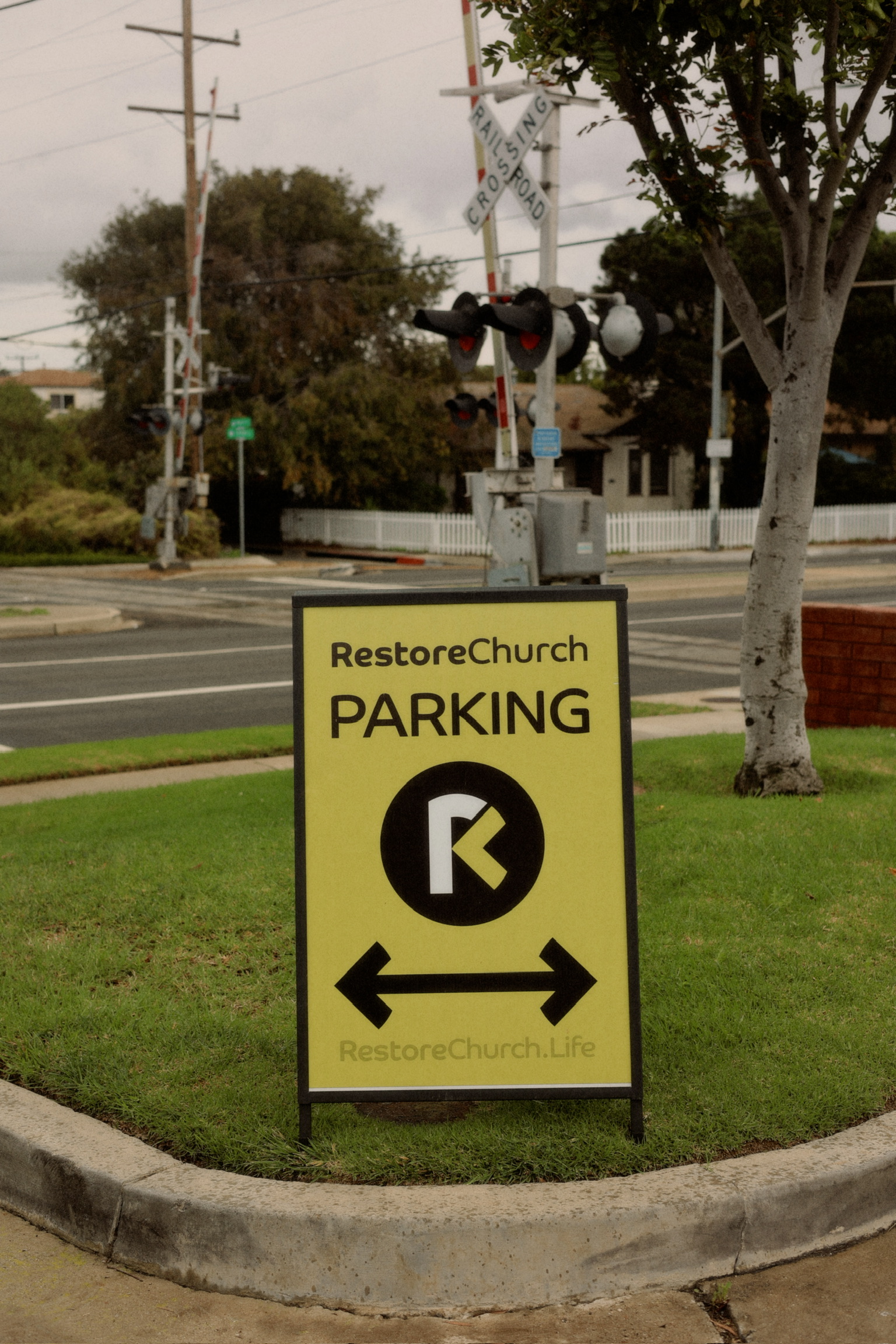 Restore Church Parking Sign